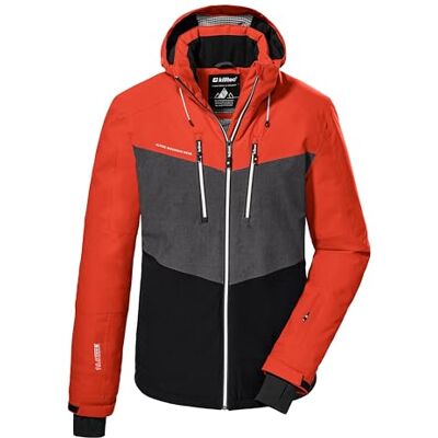 Killtec Herren Skijacke/Funktionsjacke mit abzippbarer Kapuze und Schneefang KSW 45 MN SKI JCKT, dunkelorange, S, 38699-000 Killtec Herren Skijacke/Funktionsjacke mit abzippbarer Kapuze und Schneefang KSW 45 MN SKI JCKT, dunkelorange, S, 38699-000