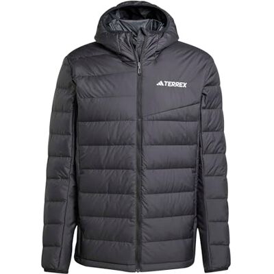 Adidas Herren Terrex Multi Light Down Climawarm Hooded Coat, Black, L Adidas Herren Terrex Multi Light Down Climawarm Hooded Coat, Black, L