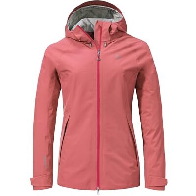 Schöffel Damen 2L Jacket Ankelspitz L, bequeme Outdoor Jacke, wasserdicht & atmungsaktiv, Regenjacke aus elastischem Venturi Material, praktische Innentasche, clasping rose, 40 Schöffel Damen 2L Jacket Ankelspitz L, bequeme Outdoor Jacke, wasserdicht & atmungsaktiv, Regenjacke aus elastischem Venturi Material, praktische Innentasche, clasping rose, 40
