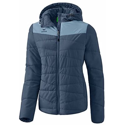 Erima Damen Basic Stepp Jacke (2062309), vintage indigo/faded denim, 46 Erima Damen Basic Stepp Jacke (2062309), vintage indigo/faded denim, 46