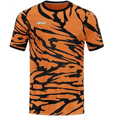 JAKO Herren Trikot Animal (Kurzarm), Neonorange/Schwarz, S JAKO Herren Trikot Animal (Kurzarm), Neonorange/Schwarz, S