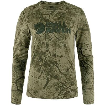 Fjällräven Damen Langarm-Shirt Värmland Green Camo, M Fjällräven Damen Langarm-Shirt Värmland Green Camo, M