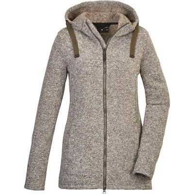 G.I.G.A. DX Damen Strickfleecejacke/Fleecejacke mit Kapuze GW 72 WMN KNTFLC JCKT, olive brown, 40, 42437-000 G.I.G.A. DX Damen Strickfleecejacke/Fleecejacke mit Kapuze GW 72 WMN KNTFLC JCKT, olive brown, 40, 42437-000