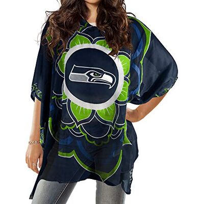 Little Earth Productions Littlearth NFL Sheer Caftan with Flower Design Little Earth Productions Littlearth NFL Sheer Caftan with Flower Design
