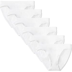 Amazon Essentials Damen Bikinihose aus Baumwolle (in Übergröße erhältlich), 10er-Pack, Weiß, 42 Amazon Essentials Damen Bikinihose aus Baumwolle (in Übergröße erhältlich), 10er-Pack, Weiß, 42