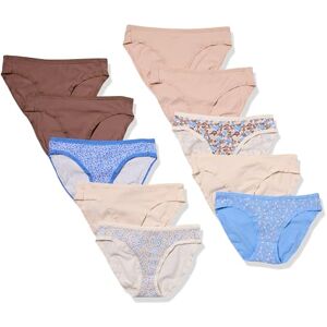 Amazon Essentials Damen Bikinihose aus Baumwolle (in Übergröße erhältlich), 10er-Pack, Mehrfarbig/Floral/Punkte/Streublumen, 40 Amazon Essentials Damen Bikinihose aus Baumwolle (in Übergröße erhältlich), 10er-Pack, Mehrfarbig/Floral/Punkte/Streublumen, 40