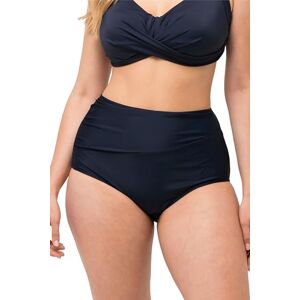 Ulla Popken Damen große Größen Übergrößen Plus Size Bikini-Hose, Drapierung, High Waist Marine 52 827045130-52 Ulla Popken Damen große Größen Übergrößen Plus Size Bikini-Hose, Drapierung, High Waist Marine 52 827045130-52