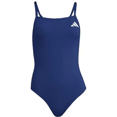 Adidas Damen Thin Straps V-Back Swimsuit Swimwear, Team Navy Blue 2, 44 Adidas Damen Thin Straps V-Back Swimsuit Swimwear, Team Navy Blue 2, 44