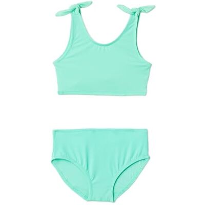 Amazon Essentials Mädchen Zweiteiliges Bikini-Set mit Schleifendetail , Kräftiges Minzgrün, 9 Jahre Amazon Essentials Mädchen Zweiteiliges Bikini-Set mit Schleifendetail , Kräftiges Minzgrün, 9 Jahre