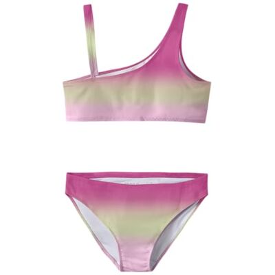 NAME IT Mädchen Nkfzie Bikini, Lime Cream, 110/116 cm NAME IT Mädchen Nkfzie Bikini, Lime Cream, 110/116 cm