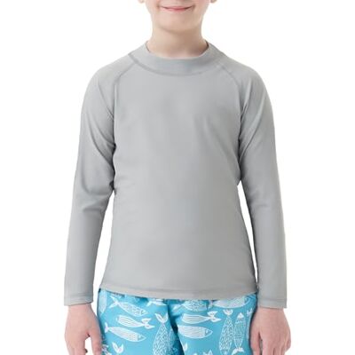 MEETWEE Boy's Swimsuit Rash Vest Swimming Shirts for Boys Long/Short Sleeve UPF 50+ Sun Protection Rash Guard 5-15 Years MEETWEE Boy's Swimsuit Rash Vest Swimming Shirts for Boys Long/Short Sleeve UPF 50+ Sun Protection Rash Guard 5-15 Years