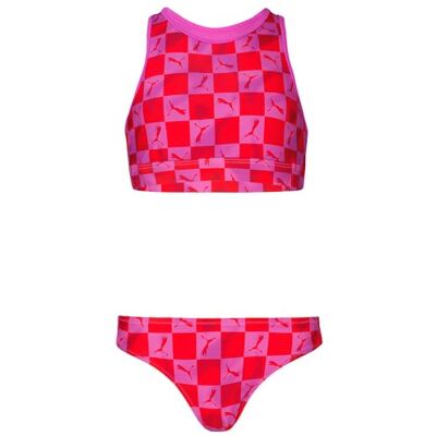 Puma Swim Girls Printed CAT Bikini Set 1P Puma Swim Girls Printed CAT Bikini Set 1P