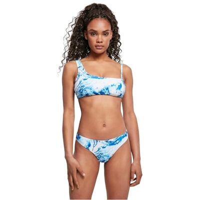 Urban Classics Ladies Asymmetric Tank Top Bikini, Ocean White, S Urban Classics Ladies Asymmetric Tank Top Bikini, Ocean White, S
