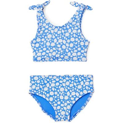 Amazon Essentials Mädchen Zweiteiliges Bikini-Set mit Schleifendetail , Blau Streublumen, 5 Jahre Amazon Essentials Mädchen Zweiteiliges Bikini-Set mit Schleifendetail , Blau Streublumen, 5 Jahre