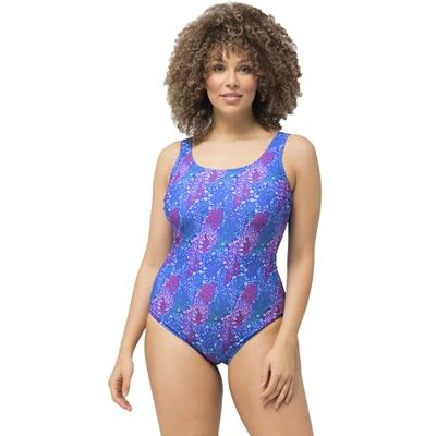 Ulla Popken Damen große Größen Übergrößen Plus Size Badeanzug, Korallen, ohne Softcups, Unterbrustband stahlblau 54+ 827562747-54+ Ulla Popken Damen große Größen Übergrößen Plus Size Badeanzug, Korallen, ohne Softcups, Unterbrustband stahlblau 54+ 827562747-54+