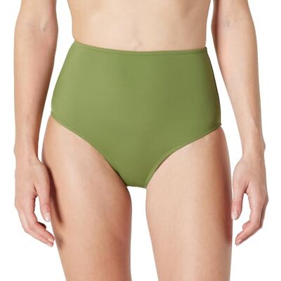 Amazon Essentials Damen Badehose mit hoher Taille, Olivgrün, 36 Amazon Essentials Damen Badehose mit hoher Taille, Olivgrün, 36
