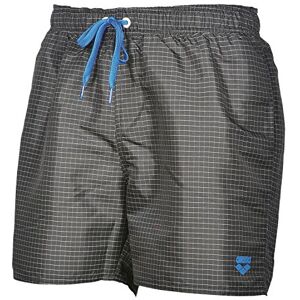 ARENA Herren Badeshorts Yarn Dyed Boxer (Schnelltrocknend, Kordelzug, Seitentaschen, Weiches Material), Black-White (501), L, 000608 ARENA Herren Badeshorts Yarn Dyed Boxer (Schnelltrocknend, Kordelzug, Seitentaschen, Weiches Material), Black-White (501), L, 000608