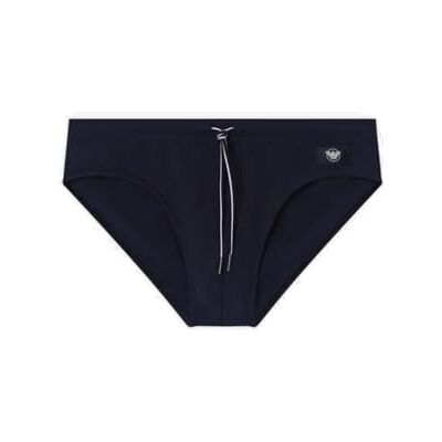 Giorgio Armani Herren Satin Label Slip Blau XL Giorgio Armani Herren Satin Label Slip Blau XL
