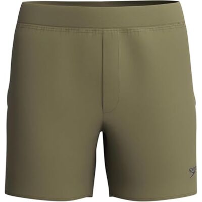 Speedo Herren 4-Wege-Flex Volley 16" einfarbig Deep Olive XL Speedo Herren 4-Wege-Flex Volley 16" einfarbig Deep Olive XL