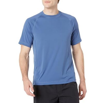 Amazon Essentials Herren Rashguard Kurzarm UPF 50+ UV-Schutz Schwimm-Shirt Schnelltrocknend, Blau, XXL Amazon Essentials Herren Rashguard Kurzarm UPF 50+ UV-Schutz Schwimm-Shirt Schnelltrocknend, Blau, XXL