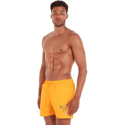 Tommy Hilfiger Herren Badeshorts Medium Drawstring Mittellang, Orange (Daylight Orange 212-280), XXL Tommy Hilfiger Herren Badeshorts Medium Drawstring Mittellang, Orange (Daylight Orange 212-280), XXL