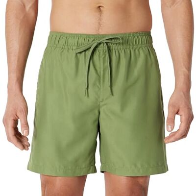 Amazon Essentials Herren Badeshorts Badehose Herren Kurz mit Netzfutter, Taschen und Kordelzugverschluss, Olivgrün, M Amazon Essentials Herren Badeshorts Badehose Herren Kurz mit Netzfutter, Taschen und Kordelzugverschluss, Olivgrün, M
