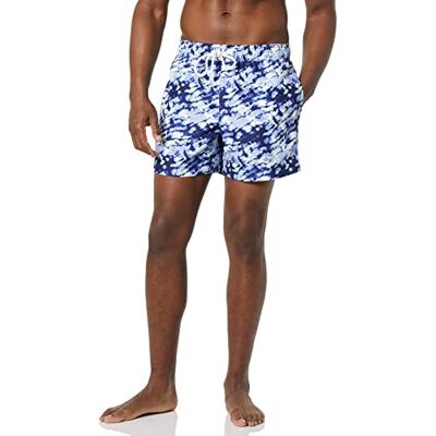 Amazon Essentials Herren Badeshorts Badehose Herren Kurz mit Netzfutter, Taschen und Kordelzugverschluss, Marineblau Batik, S Amazon Essentials Herren Badeshorts Badehose Herren Kurz mit Netzfutter, Taschen und Kordelzugverschluss, Marineblau Batik, S