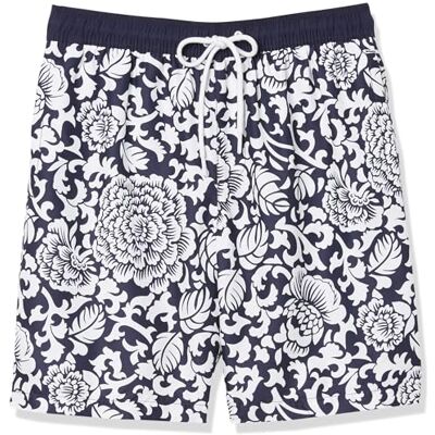 Amazon Essentials Herren Badehose, 23 cm, Mit Lockerer Passform und Schnelltrocknend Auslauffarben, Schwarz Floral, M Amazon Essentials Herren Badehose, 23 cm, Mit Lockerer Passform und Schnelltrocknend Auslauffarben, Schwarz Floral, M