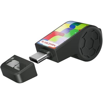 SanDisk USB-C Flash Drive FIFA World Cup 2026 Global Edition 128 GB (bis zu 300 MB/s Übertragungsgeschwindigkeiten, App) SanDisk USB-C Flash Drive FIFA World Cup 2026 Global Edition 128 GB (bis zu 300 MB/s Übertragungsgeschwindigkeiten, App)
