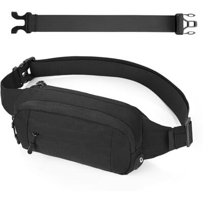 Cozary Bauchtasche Herren und Damen Stylische Gürteltasche mit Verlängerungsgurt 4 Fächer jeweils mit Reißverschluss Ideal für Outdoor-Aktivitäten wie Sport, Laufen, Wandern Cozary Bauchtasche Herren und Damen Stylische Gürteltasche mit Verlängerungsgurt 4 Fächer jeweils mit Reißverschluss Ideal für Outdoor-Aktivitäten wie Sport, Laufen, Wandern