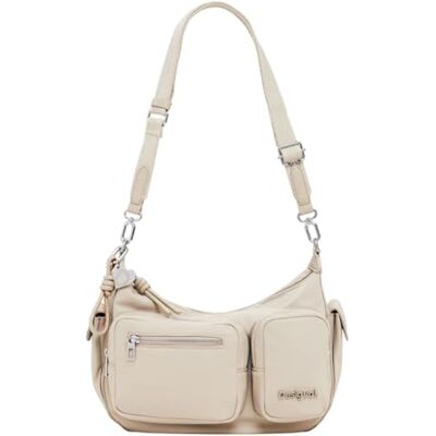 Desigual Schultertasche Umhängetasche Astana Shoulder Bag Beige Crude Desigual Schultertasche Umhängetasche Astana Shoulder Bag Beige Crude