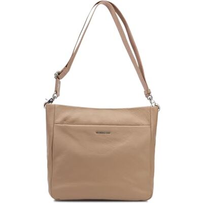 Mandarina Duck Mellow Leather Crossover, Damen, Warm Taupe Mandarina Duck Mellow Leather Crossover, Damen, Warm Taupe