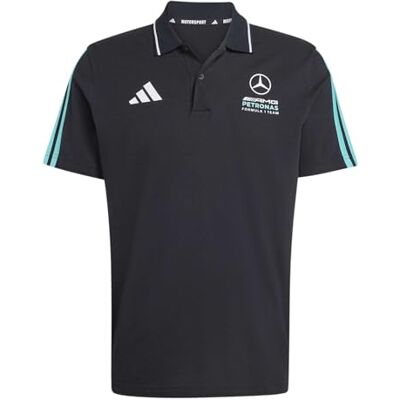 Adidas Men's Mercedes AMG Petronas Formula 1 Team DNA Polo, Black/semi Mint Rush, S Adidas Men's Mercedes AMG Petronas Formula 1 Team DNA Polo, Black/semi Mint Rush, S