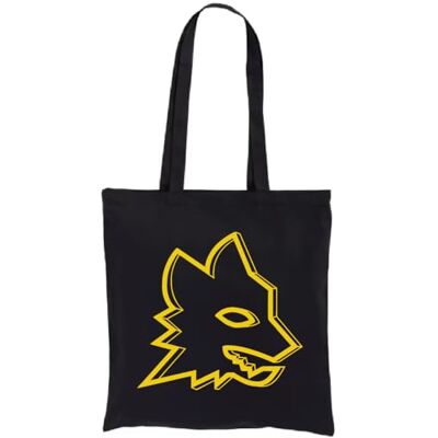 AS Roma Shopper Lupa aus Baumwolle 180 g Schwarz AS Roma Shopper Lupa aus Baumwolle 180 g Schwarz