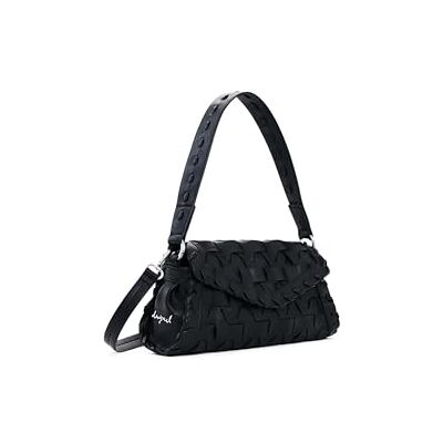 Desigual Schultertasche Umhängetasche Argon Zarauz Bag Black schwarz Desigual Schultertasche Umhängetasche Argon Zarauz Bag Black schwarz