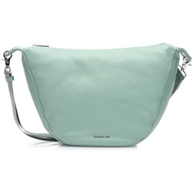 Mandarina Duck Mellow Leder Hobo, Damen, Iceberg Green Mandarina Duck Mellow Leder Hobo, Damen, Iceberg Green