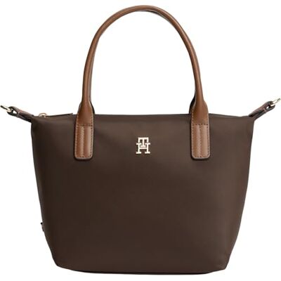Tommy Hilfiger Damen Tote Bag Tasche Popette Mini mit Reißverschluss, Braun (Fondant Brown), Einheitsgröße Tommy Hilfiger Damen Tote Bag Tasche Popette Mini mit Reißverschluss, Braun (Fondant Brown), Einheitsgröße