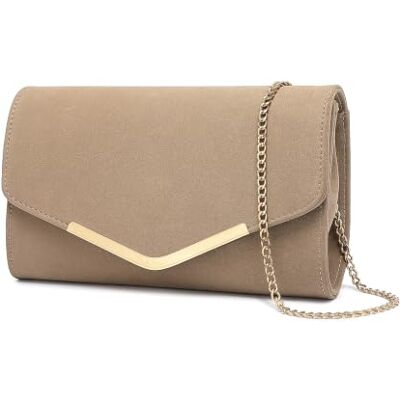Miss Lulu Damen Clutch Elegante Umschlag Abendtasche mit Kette Hochwertige Handtasche für Hochzeit Party und Abschlussball Miss Lulu Damen Clutch Elegante Umschlag Abendtasche mit Kette Hochwertige Handtasche für Hochzeit Party und Abschlussball