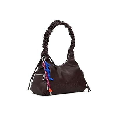 Desigual Schultertasche Montville Half Logo Shoulder Bag Chocolate dunkelbraun Desigual Schultertasche Montville Half Logo Shoulder Bag Chocolate dunkelbraun