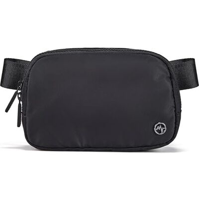 Pander Gürteltasche mit Zwei-Wege-Reißverschluss, Nylon, für Damen, Wasserabweisende Hüfttaschen, Umhängetasche mit verstellbarem Riemen., Schwarz, Einheitsgröße, Einfarbig Pander Gürteltasche mit Zwei-Wege-Reißverschluss, Nylon, für Damen, Wasserabweisende Hüfttaschen, Umhängetasche mit verstellbarem Riemen., Schwarz, Einheitsgröße, Einfarbig