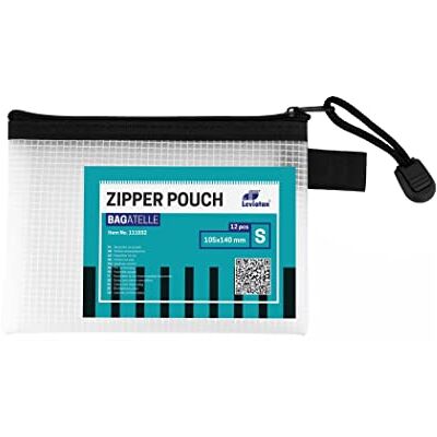 Leviatan 12er Set A6 Zip-Beutel Reisetasche Transparente Reißverschlusstaschen Reißverschluss Dokumententaschen Wasserdichte Bag Lagerung von Schreibwaren, Kosmetikwaren Leviatan 12er Set A6 Zip-Beutel Reisetasche Transparente Reißverschlusstaschen Reißverschluss Dokumententaschen Wasserdichte Bag Lagerung von Schreibwaren, Kosmetikwaren