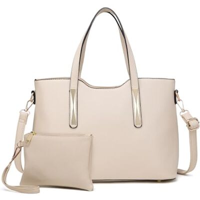 Miss Lulu Handtasche Damen Tasche Shopper Mittelgroß Schultertaschen 2 Pieces Set Miss Lulu Handtasche Damen Tasche Shopper Mittelgroß Schultertaschen 2 Pieces Set