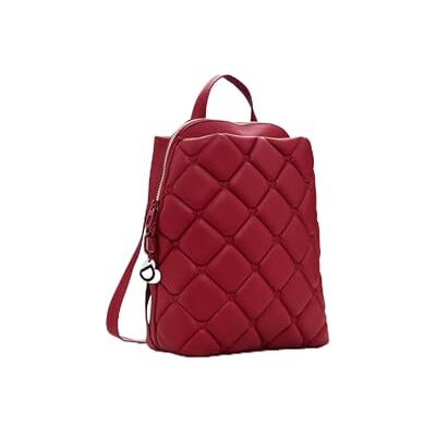 Desigual Roter Mini-Effekt-Leder-Rucksack - Rucksack Desigual Roter Mini-Effekt-Leder-Rucksack - Rucksack