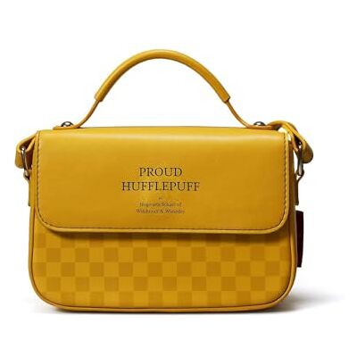 Harry Potter Half Moon Bay Unisex Umhängetasche – Stolze Hufflepuff House Pride – Schultasche Tasche, Gelb Harry Potter Half Moon Bay Unisex Umhängetasche – Stolze Hufflepuff House Pride – Schultasche Tasche, Gelb