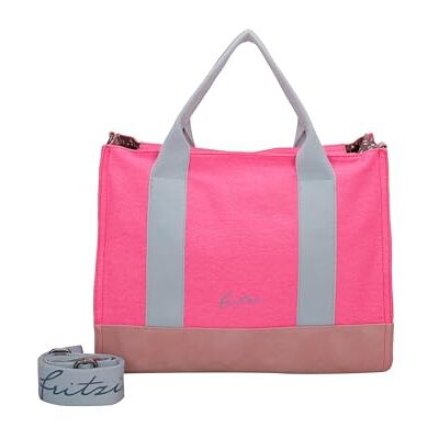 Fritzi aus Preussen Fritzi Canvas Tote Bag Canvas Neon Pink Shopper Baumwollmix Damen Handtasche Umhängetasche Festival City Beach vegan 29,5 x 40 x 14 cm, Pink Fritzi aus Preussen Fritzi Canvas Tote Bag Canvas Neon Pink Shopper Baumwollmix Damen Handtasche Umhängetasche Festival City Beach vegan 29,5 x 40 x 14 cm, Pink