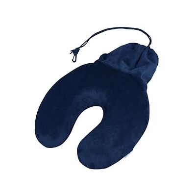 Samsonite TA Revolution Memory-Schaum Reisekissen mit Tasche – Ergonomisches Nackenkissen für Flugzeug, Auto & Zug, Blau (Midnight Blue) Samsonite TA Revolution Memory-Schaum Reisekissen mit Tasche – Ergonomisches Nackenkissen für Flugzeug, Auto & Zug, Blau (Midnight Blue)