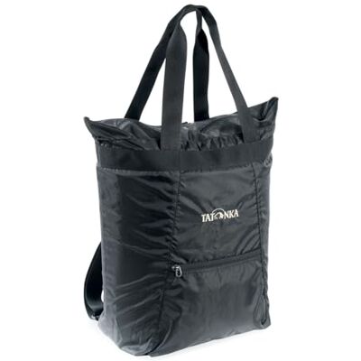 Tatonka Rucksacktasche Market Bag 22l Leichte Einkaufstasche/Shopper mit verstaubaren Rucksackträgern und Reißverschluss als Tasche oder Rucksack verwendbar 22 Liter (schwarz) Tatonka Rucksacktasche Market Bag 22l Leichte Einkaufstasche/Shopper mit verstaubaren Rucksackträgern und Reißverschluss als Tasche oder Rucksack verwendbar 22 Liter (schwarz)
