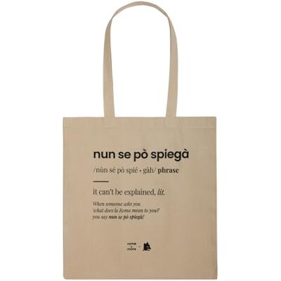 AS Roma Tote Bag Nun Se Pò Erklärt AS Roma Tote Bag Nun Se Pò Erklärt
