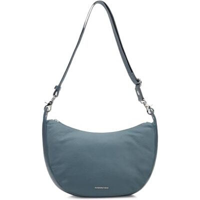 Mandarina Duck Mellow Leder Hobo, Damen, Iron Mandarina Duck Mellow Leder Hobo, Damen, Iron