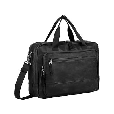 camel active Herren Traces Business Tasche mit gepolstertem Laptopfach Schwarz, Menswear-L camel active Herren Traces Business Tasche mit gepolstertem Laptopfach Schwarz, Menswear-L